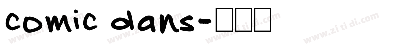 comic dans字体转换